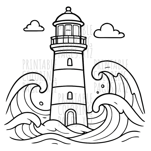 Stormy Ocean Lighthouse Adventure