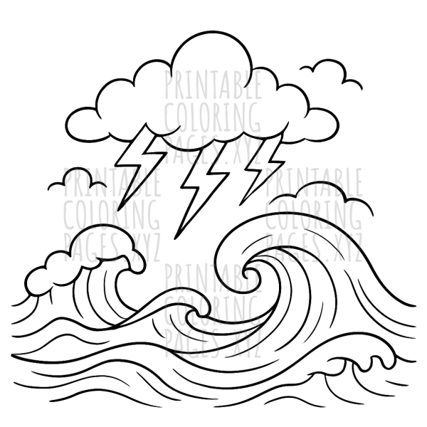 Stormy Sea Adventure with Lightning Strikes