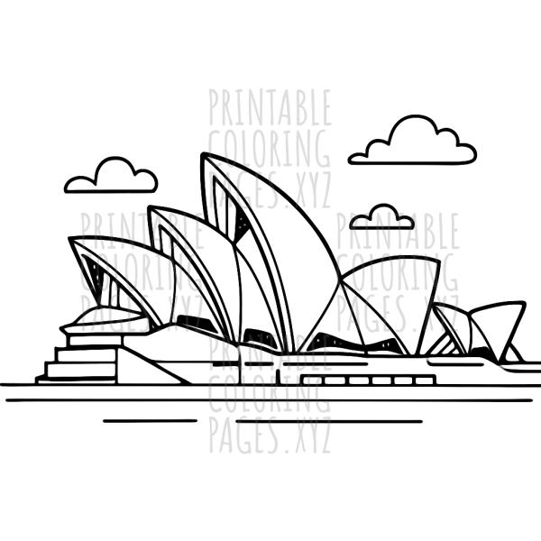 Abstract Sails of Sydney Opera House