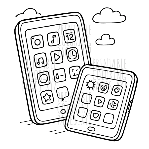Vibrant Tablets with Colorful Apps