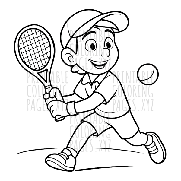 Dynamic Tennis Match Action Scene