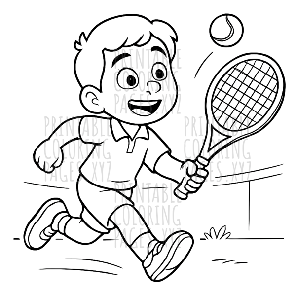 Thrilling Tennis Match in Action
