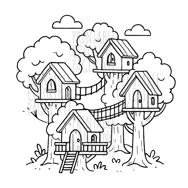 Charming Tiny Treehouse Village Adventure