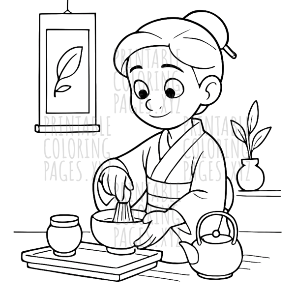 Serene Moments in a Traditional Japanese Tea Ceremony