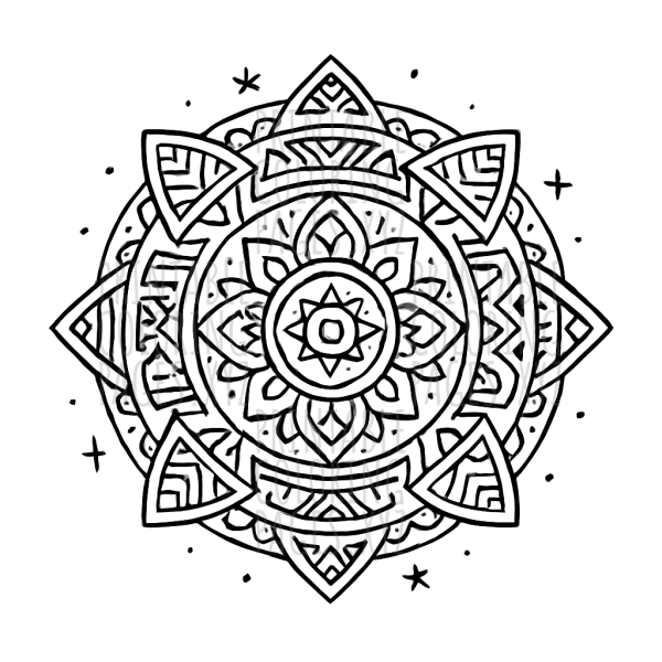 Intricate Tribal Mandala Art