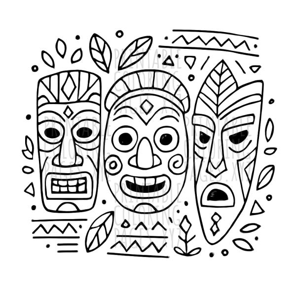 Mystical Tribal Masks and Patterns