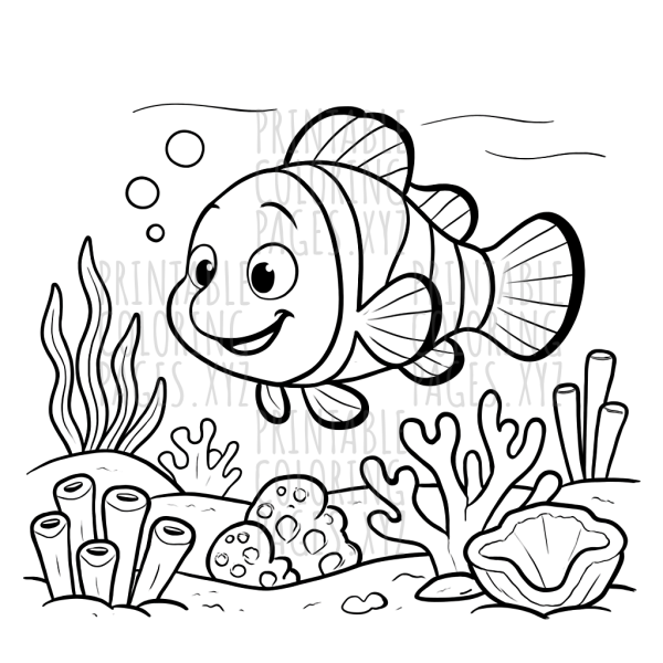 Underwater Adventure in a Tropical Coral Reef