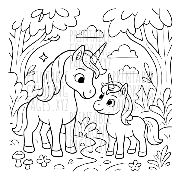 Mystical Unicorn Adventure in an Enchanted Forest