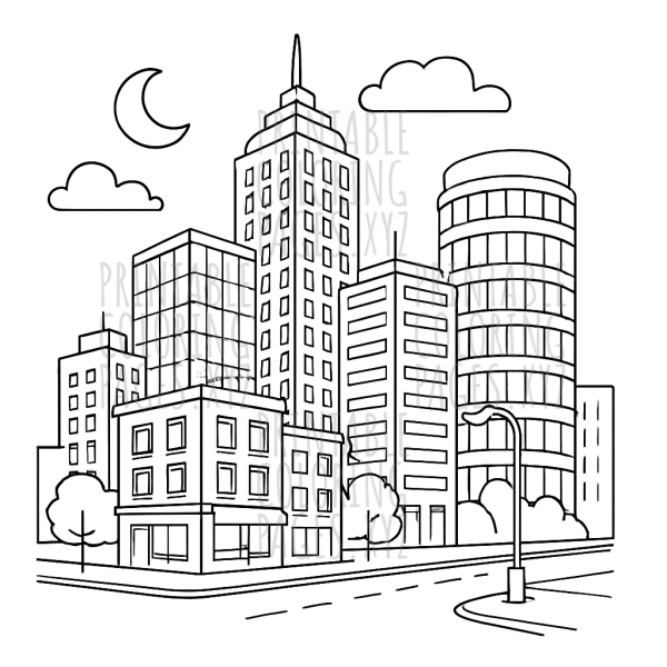 Twilight Urban Cityscape Adventure
