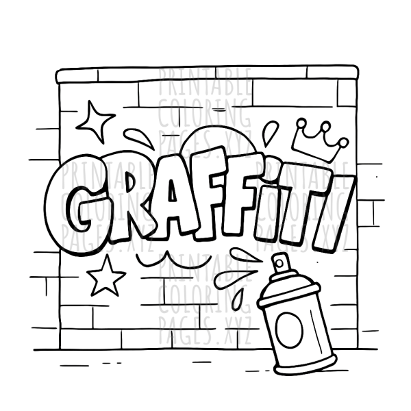 Vibrant Urban Graffiti Wall Art