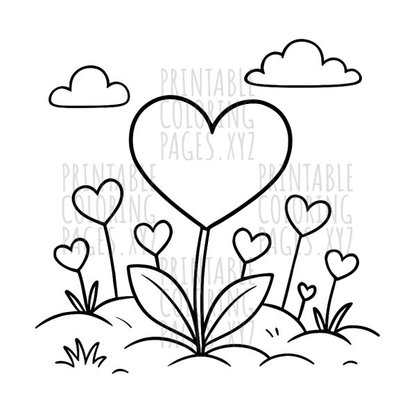 Blooming Valentine's Heart Garden Adventure