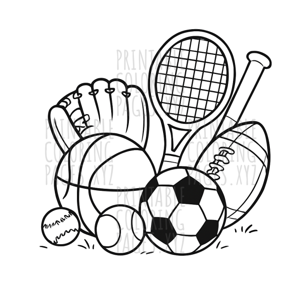 Colorful Sports Gear Fun