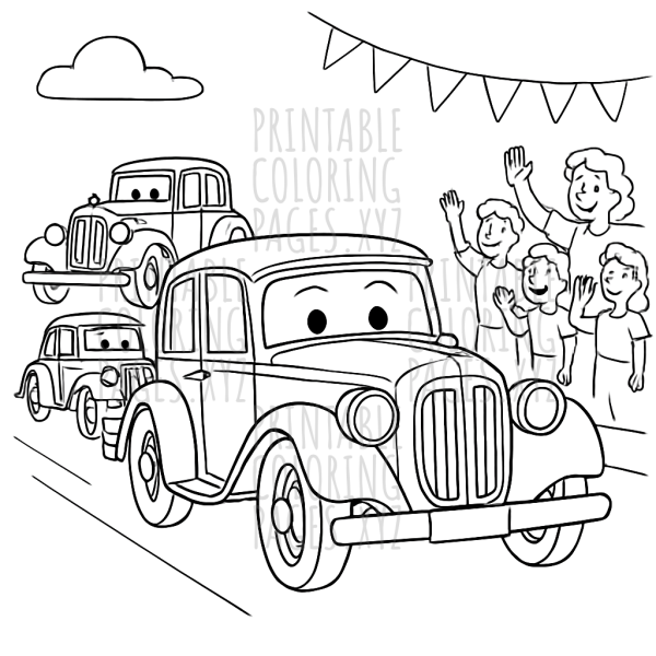 Classic Charm on Wheels: Vintage Car Parade Fun