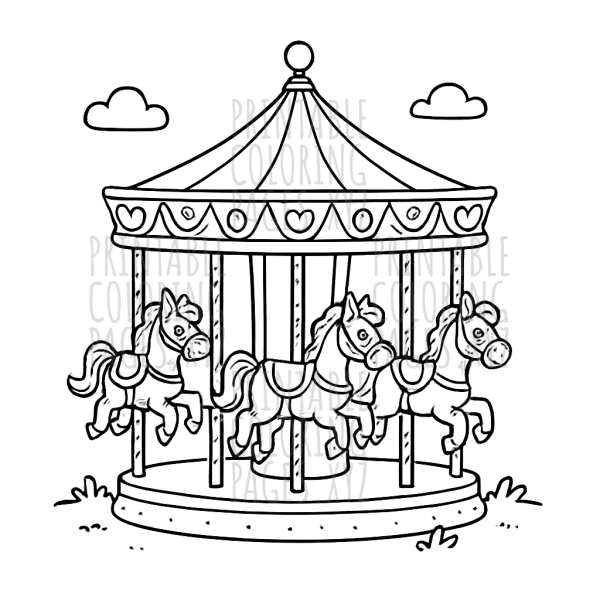 Whimsical Vintage Carnival Carousel Adventure