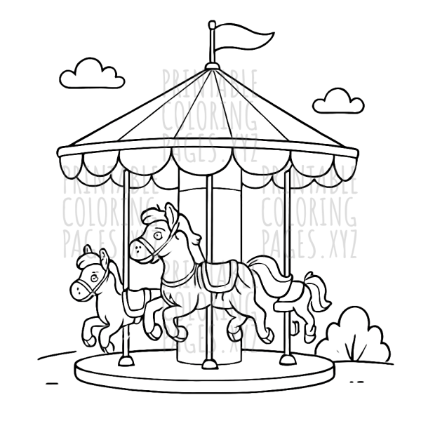 Vintage Carnival Carousel Adventure