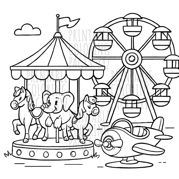 Step Back in Time with Vintage Carnival Ride Fun
