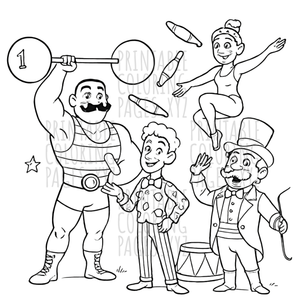 Step Right Up to Vintage Circus Performers Fun