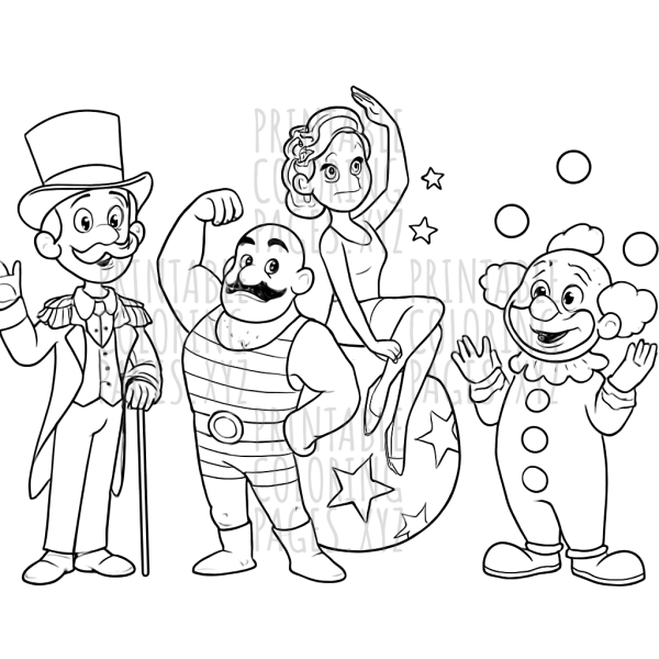 Step Right Up to Vintage Circus Performer Fun