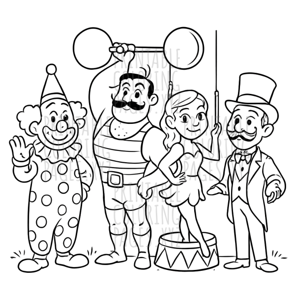 Step Right Up to Vintage Circus Performers Fun