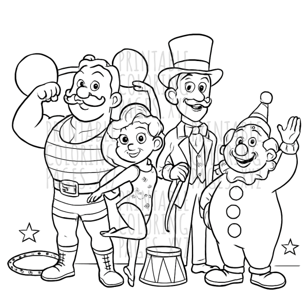 Step Right Up! Vintage Circus Performers Adventures