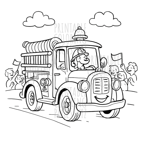 Classic Vintage Fire Truck Parade Adventure