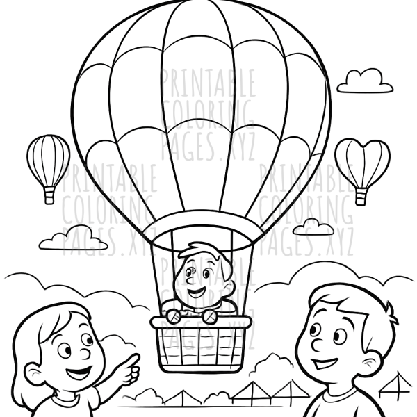 Soar Through History with Vintage Hot-Air Balloon Art