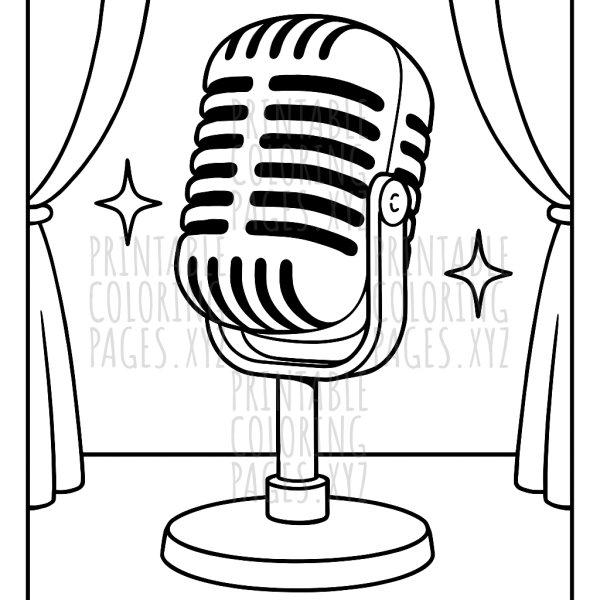 Classic Vintage Microphone Spotlight