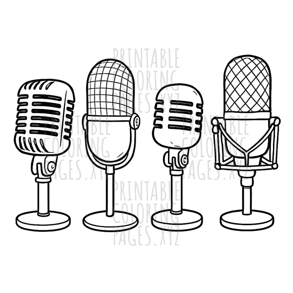 Classic Sound: Vintage Microphones Artwork