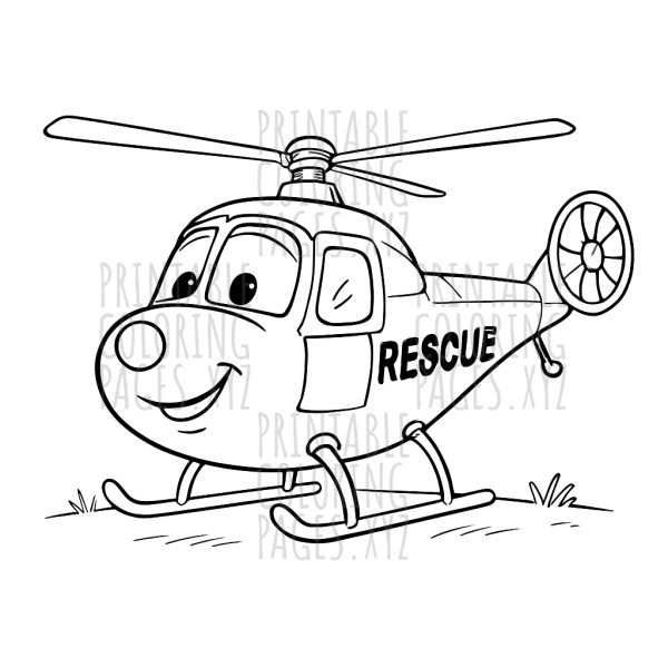 Classic Vintage Rescue Helicopter Adventure