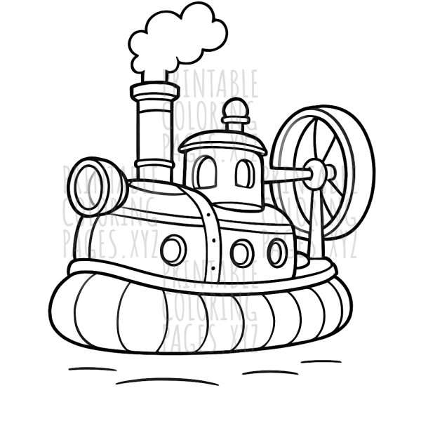 Vintage Steam Hovercraft Adventure