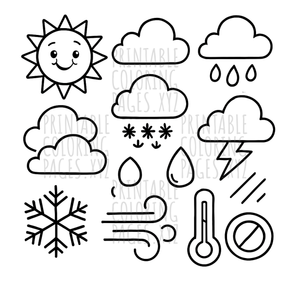 Sunny Skies and Stormy Clouds: Weather Icons Adventure