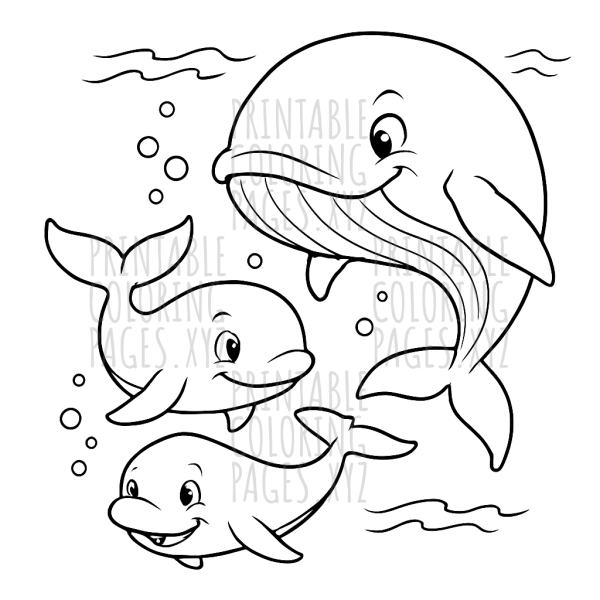 Whales Gliding Through Ocean Depths