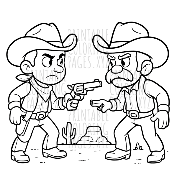 Wild West Cowboy Duel Showdown