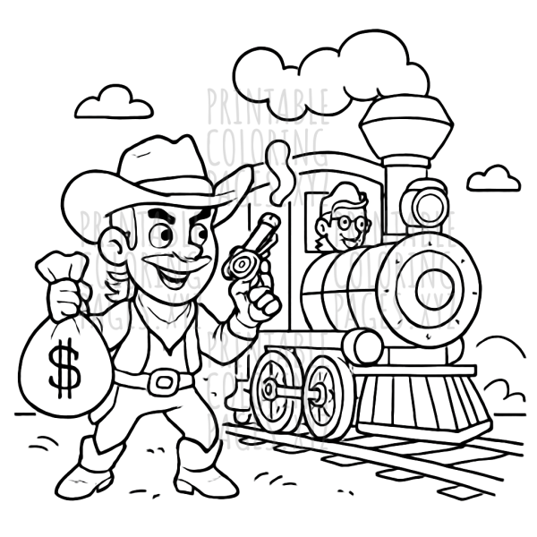 Wild West Train Robbery Adventure
