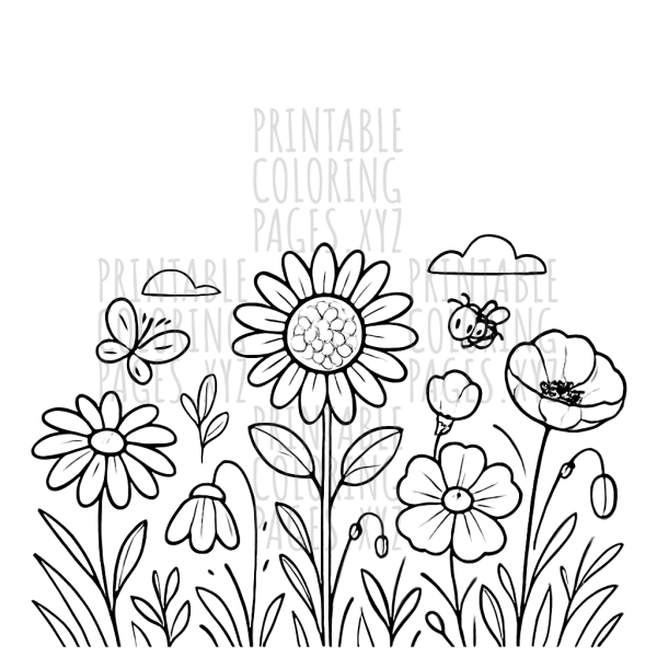 Serene Wildflower Meadow Escape