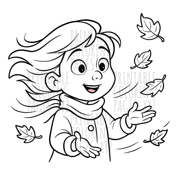 Autumn Breeze and Blowing Leaves Adventure