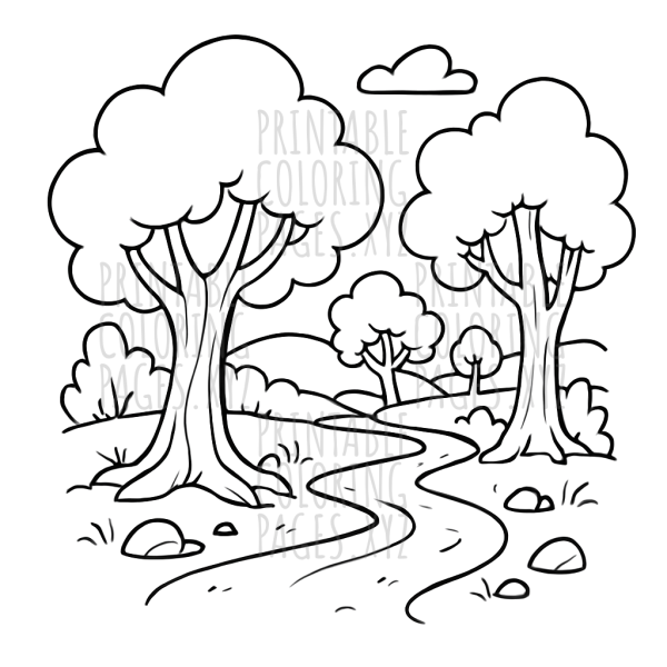 Magical Winding Forest Meanders