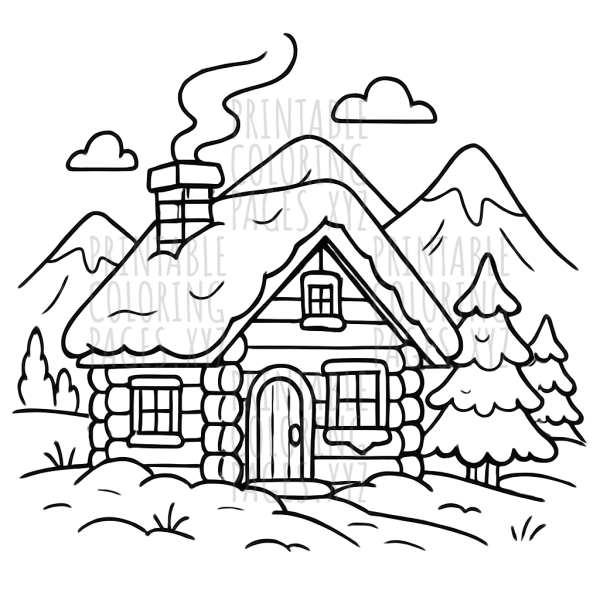 Cozy Winter Mountain Cabin Retreat
