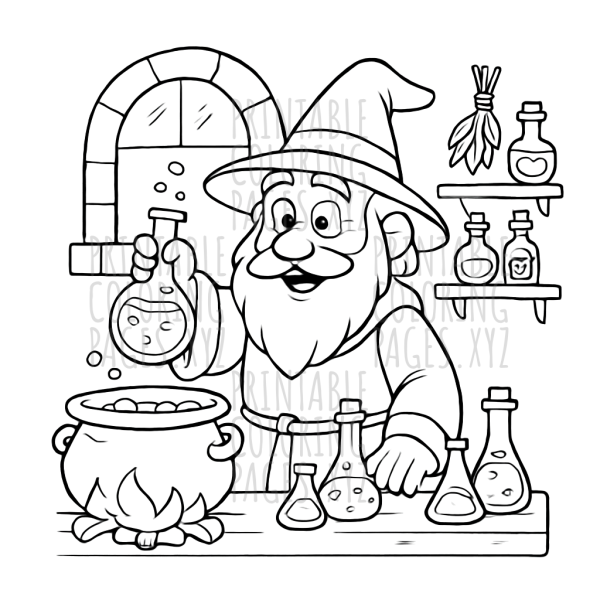 Mystical Wizard’s Potion Laboratory Adventure