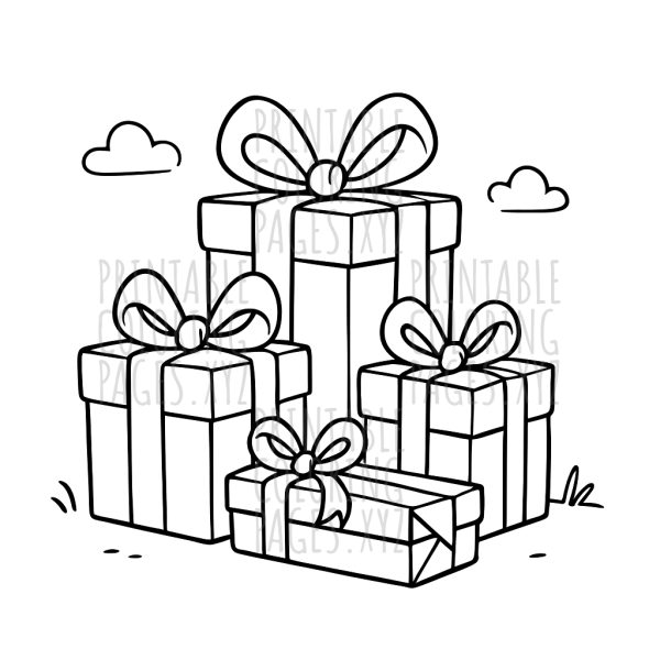 Colorful Wrapped Gift Pile Fun